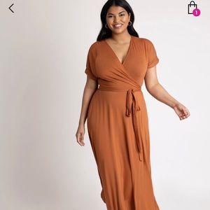 NWT ELOQUII Wrap Maxi Dress